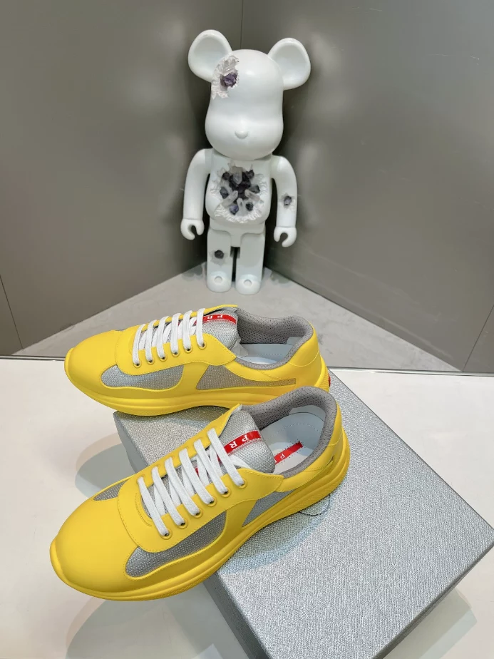 PRADA AMERICA'S CUP SOFT RUBBER AND BIKE FABRIC SNEAKERS - PRD003