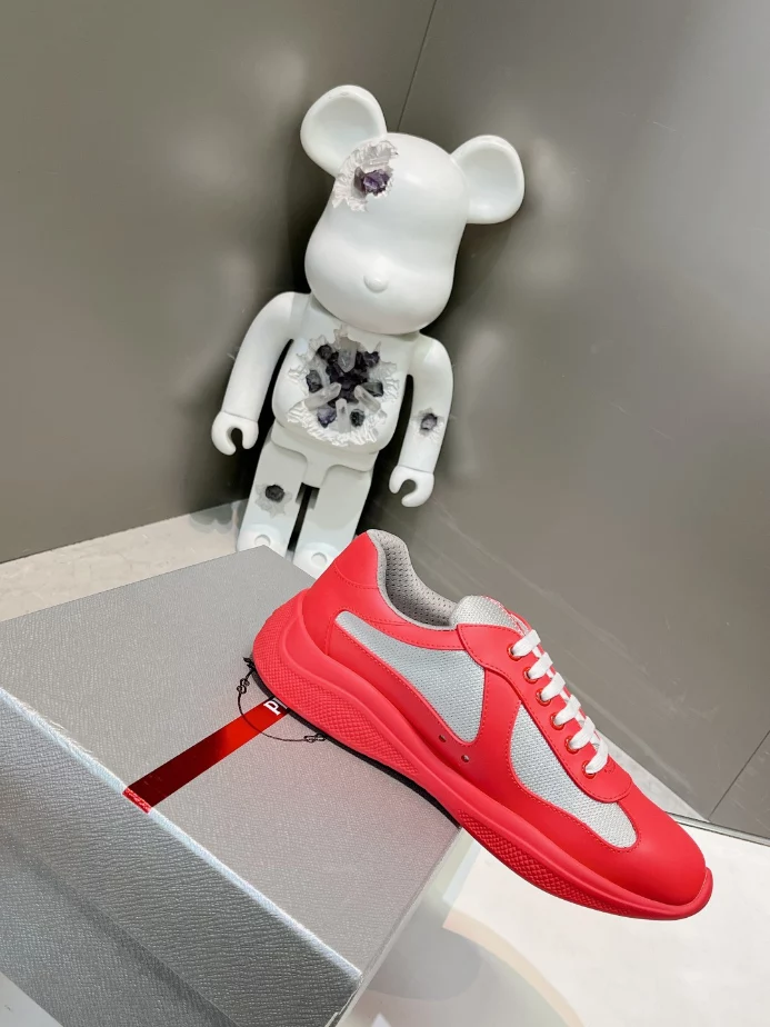 PRADA AMERICA'S CUP SOFT RUBBER AND BIKE FABRIC SNEAKERS - PRD005