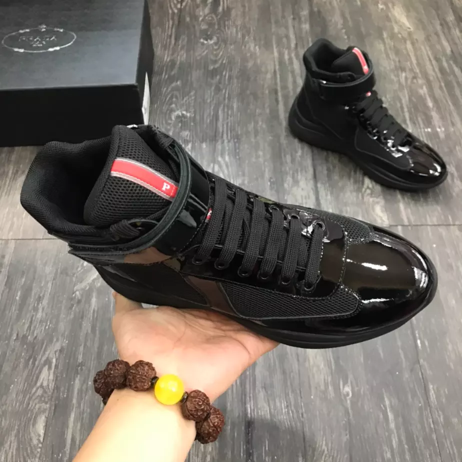 PRADA AMERICA'S CUP HIGH-TOP SNEAKERS