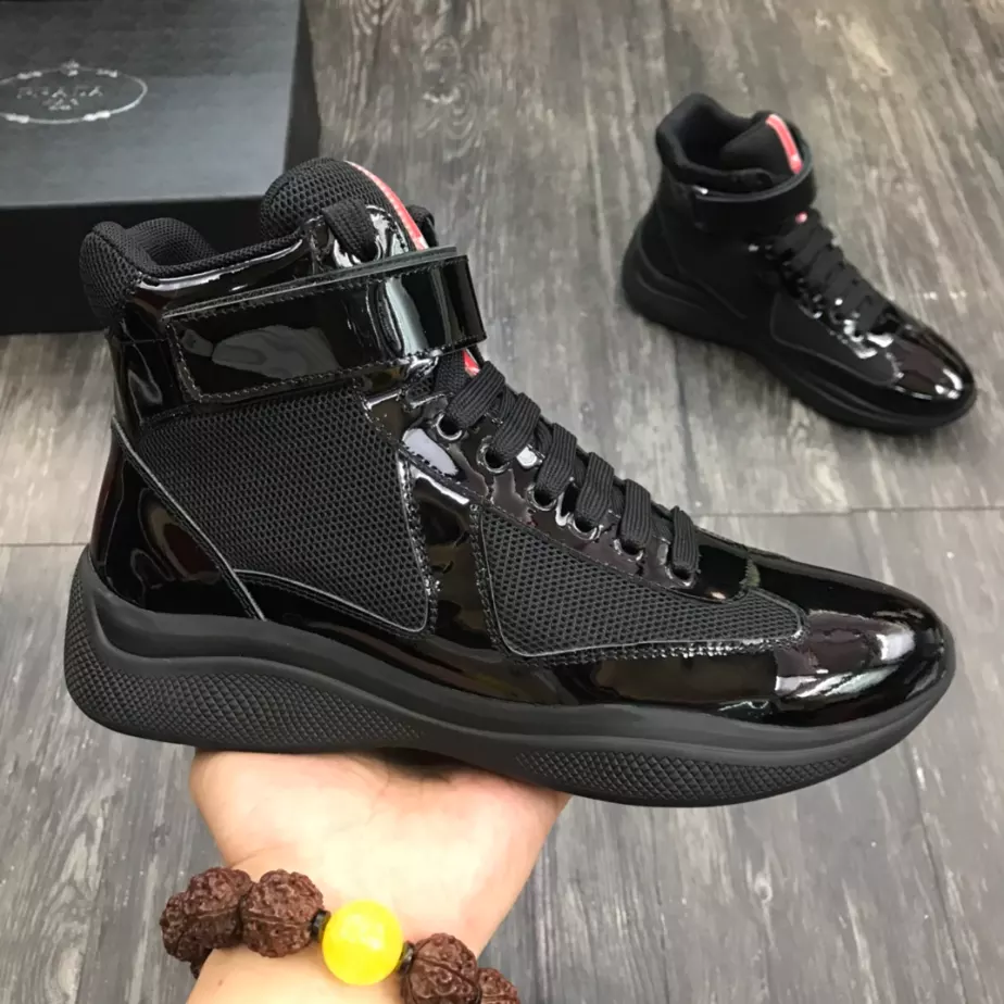 PRADA AMERICA'S CUP HIGH-TOP SNEAKERS