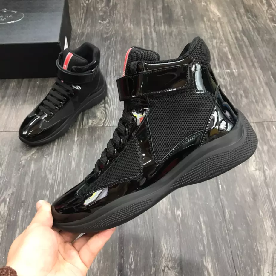 PRADA AMERICA'S CUP HIGH-TOP SNEAKERS