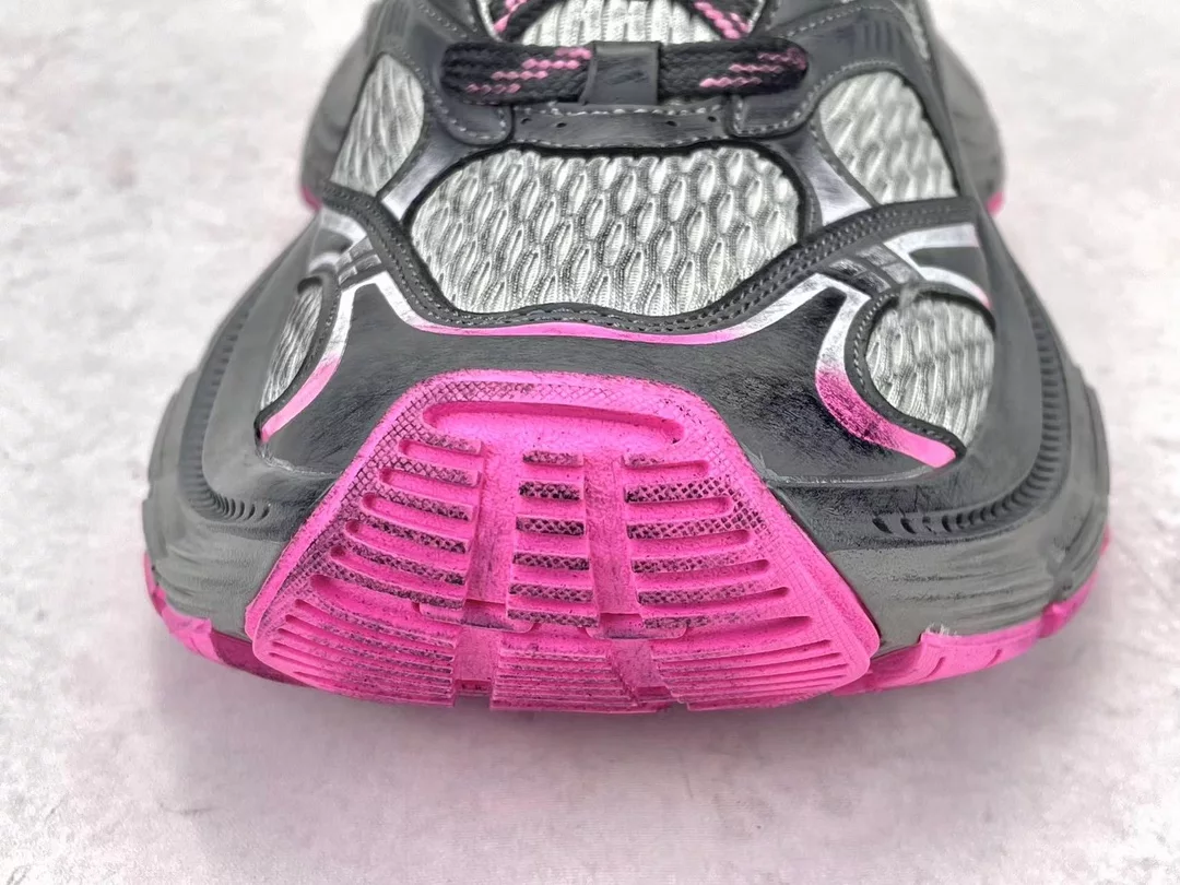 BALENCIAGA WOMEN'S 10XL SNEAKER IN GREY/PINK/BLACK - BB275