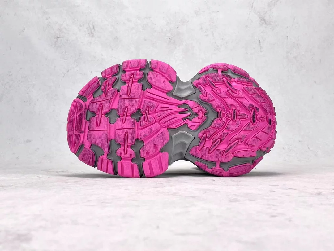 BALENCIAGA WOMEN'S 10XL SNEAKER IN GREY/PINK/BLACK - BB275