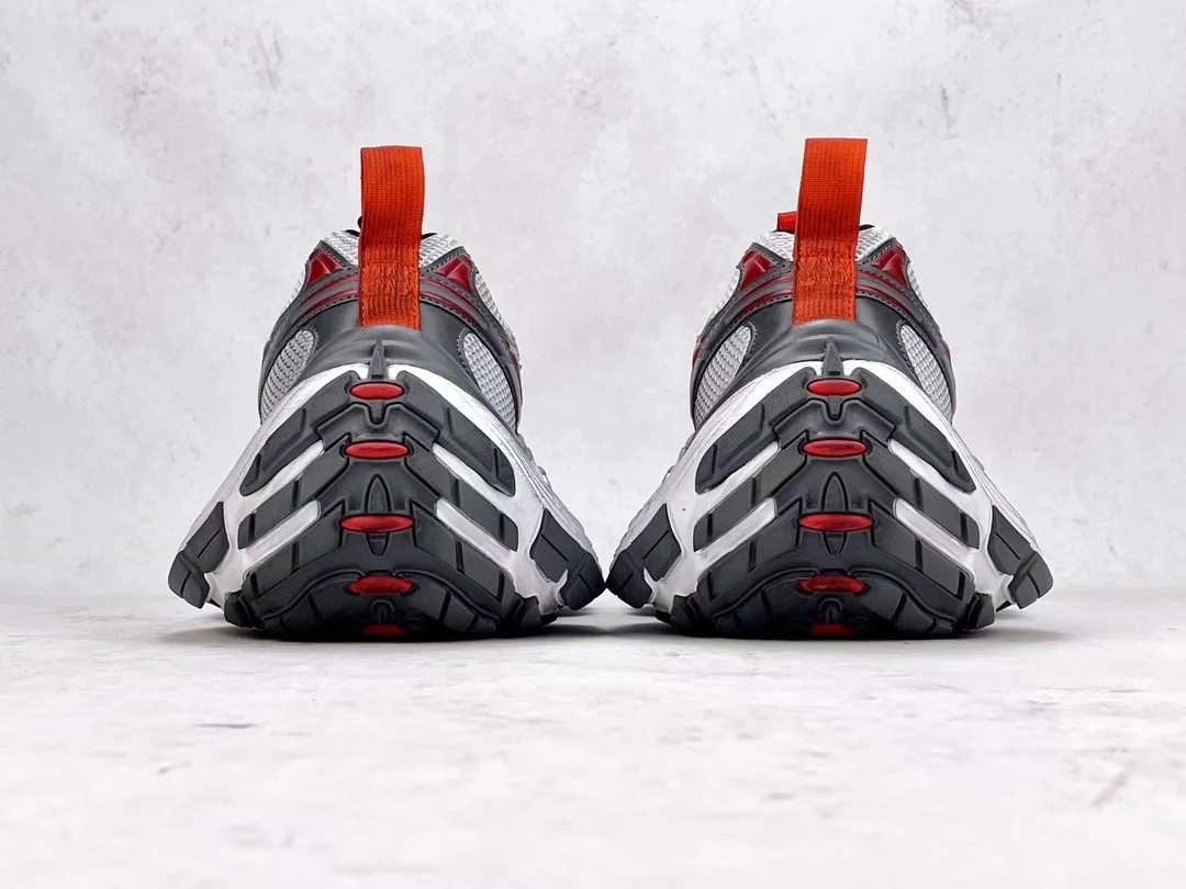 BALENCIAGA MEN'S 10XL SNEAKER IN GREY/WHITE/RED - BB271