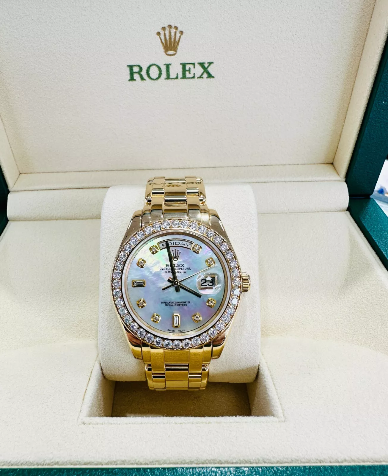 ROLEX DAY-DATE 118139 36MM BLUE DIAL