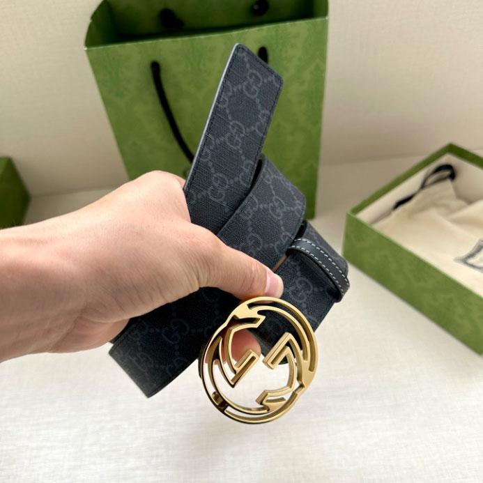 GUCCI BELT WITH INTERLOCKING G BUCKLE 3.8CM - B105