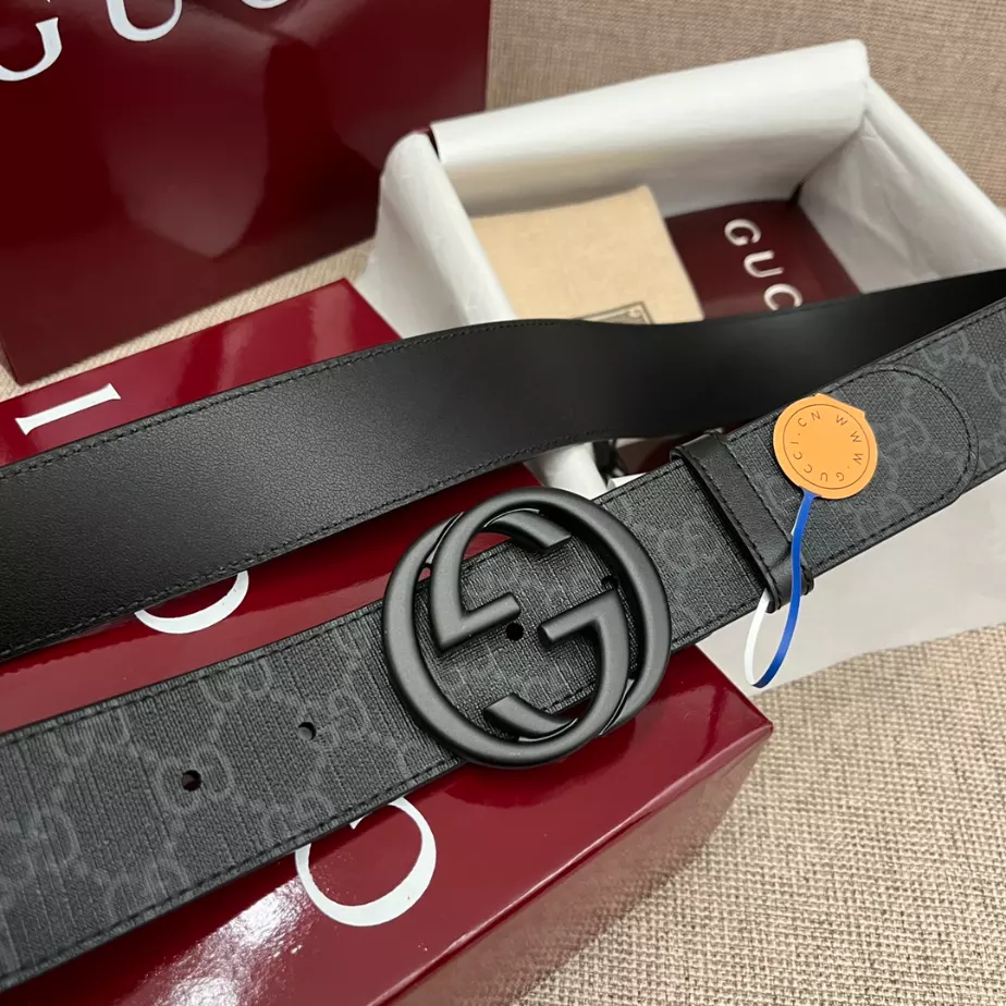 GUCCI BELT WITH INTERLOCKING G BUCKLE 4CM - B103