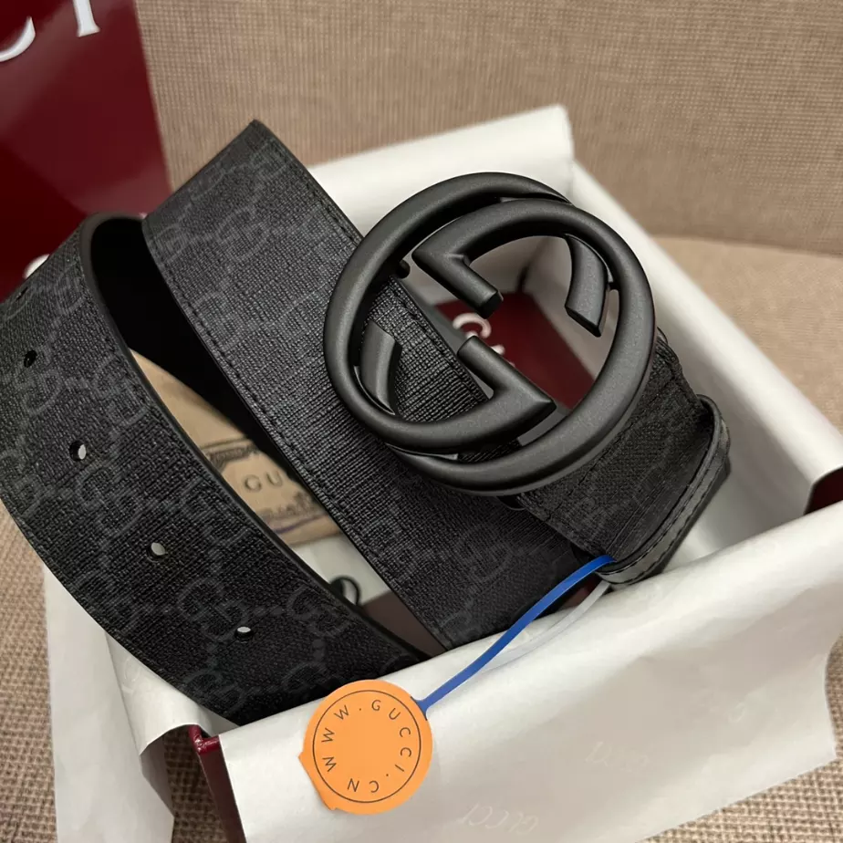 GUCCI BELT WITH INTERLOCKING G BUCKLE 4CM - B103