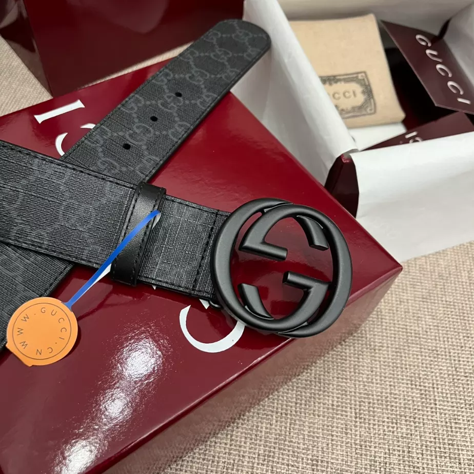 GUCCI BELT WITH INTERLOCKING G BUCKLE 4CM - B103