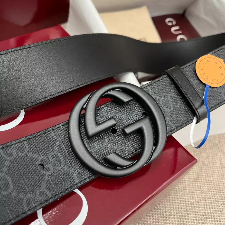 GUCCI BELT WITH INTERLOCKING G BUCKLE 4CM - B103