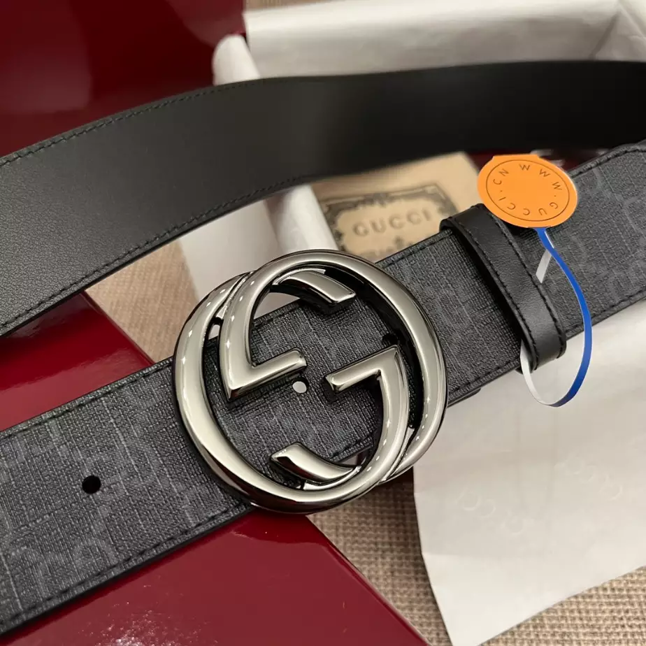 GUCCI BELT WITH INTERLOCKING G BUCKLE 4CM - B104