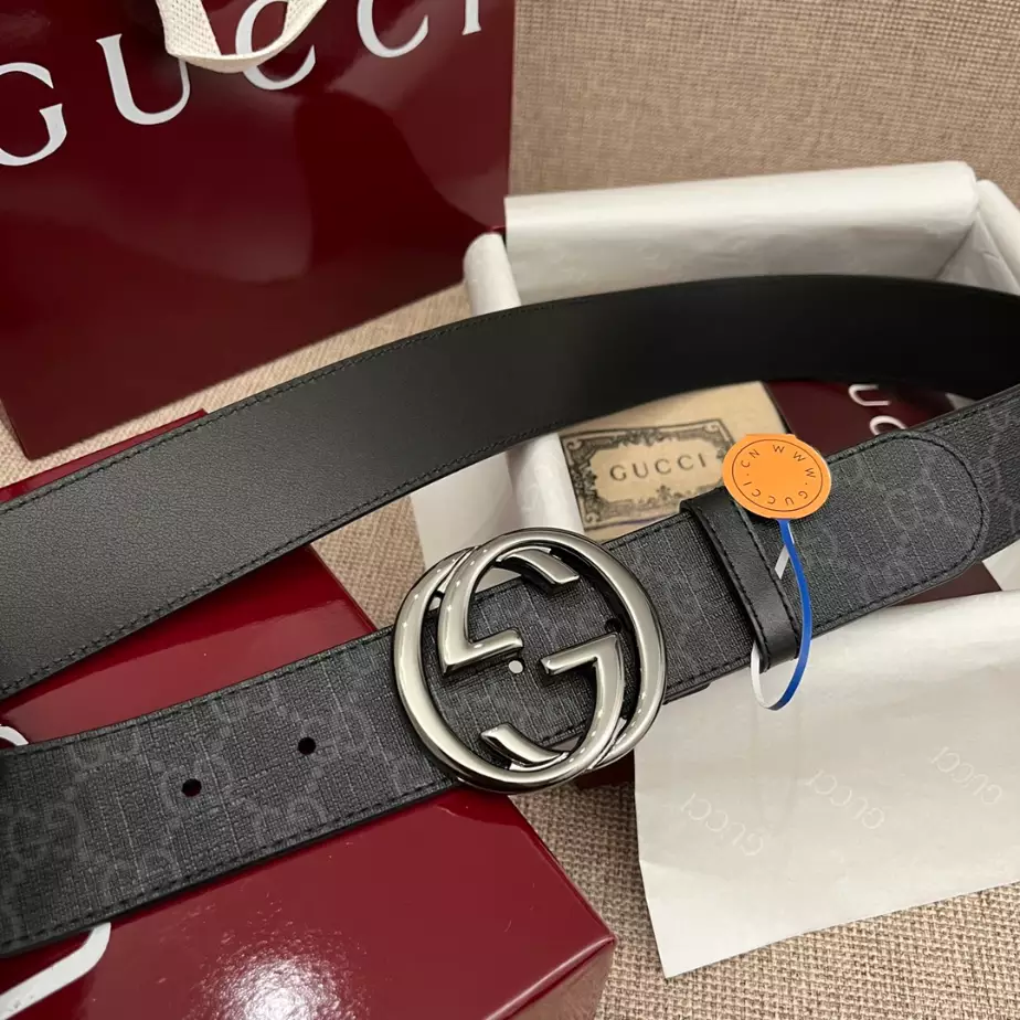GUCCI BELT WITH INTERLOCKING G BUCKLE 4CM - B104