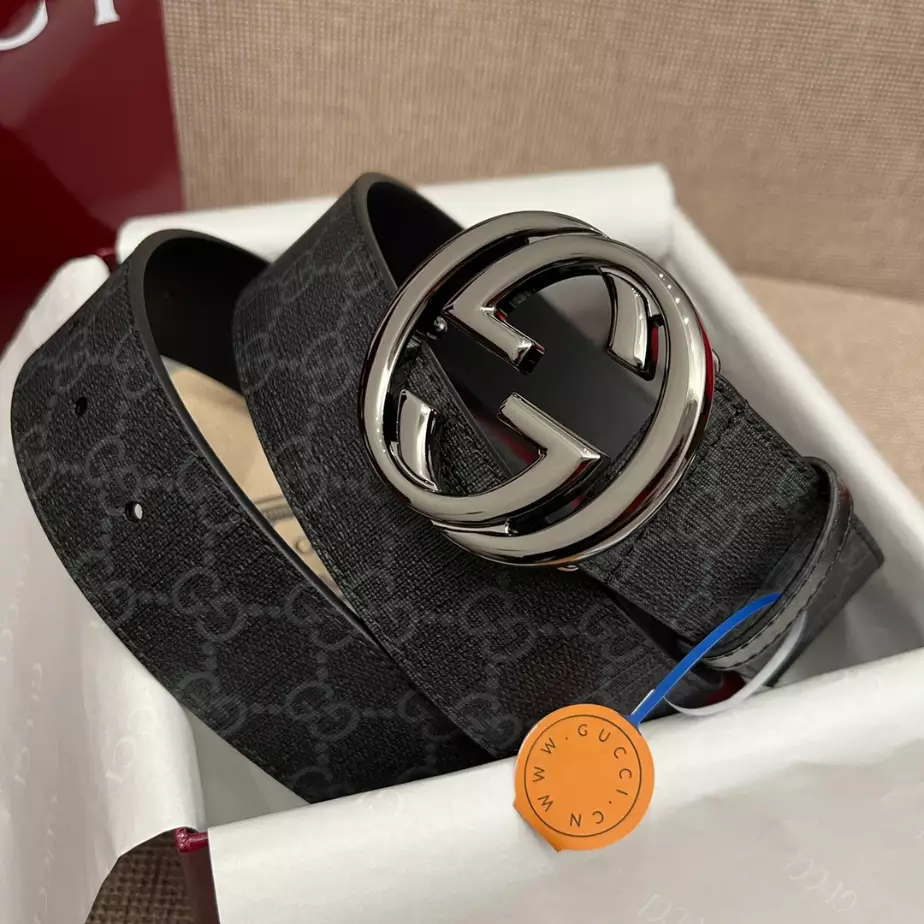 GUCCI BELT WITH INTERLOCKING G BUCKLE 4CM - B104