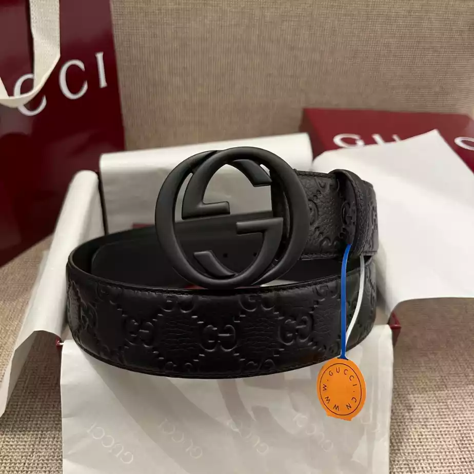 GUCCI BELT WITH INTERLOCKING G BUCKLE 4CM - B108