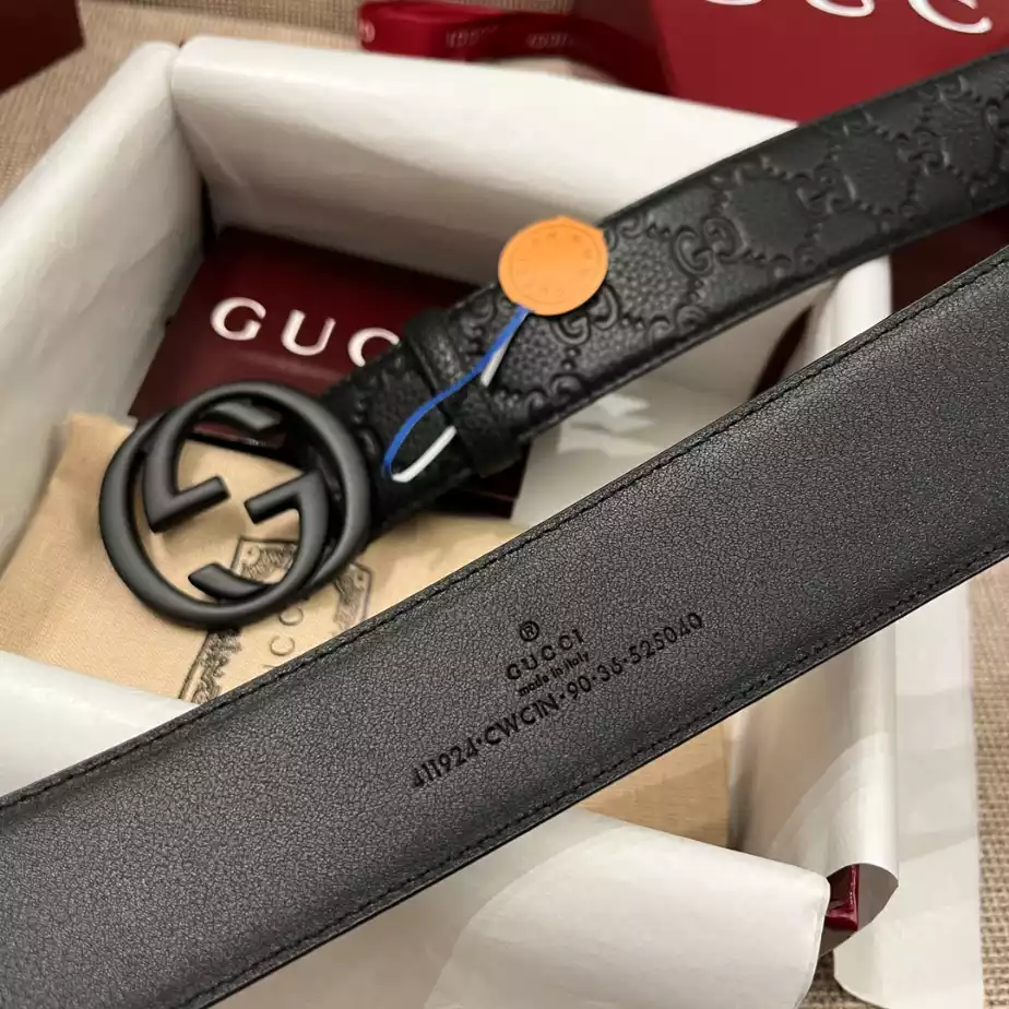 GUCCI BELT WITH INTERLOCKING G BUCKLE 4CM - B108