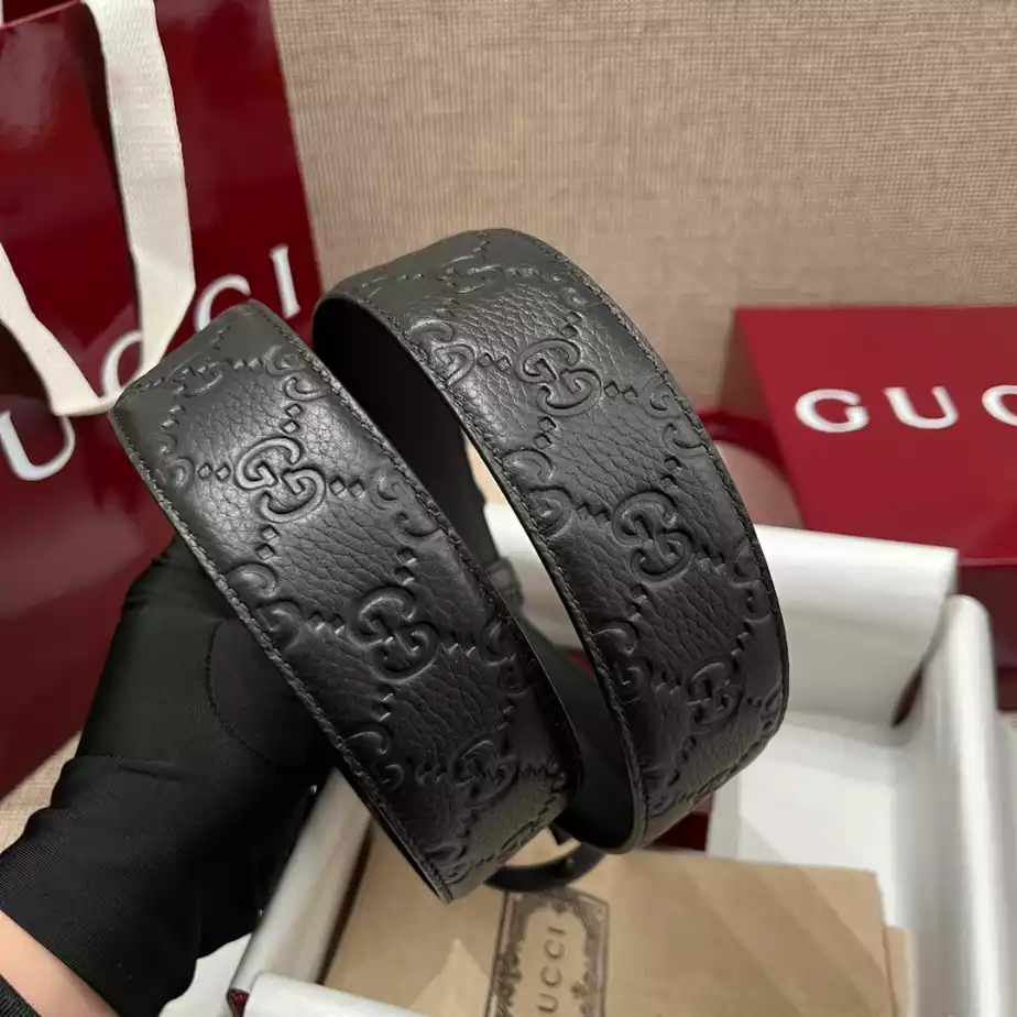 GUCCI BELT WITH INTERLOCKING G BUCKLE 4CM - B108