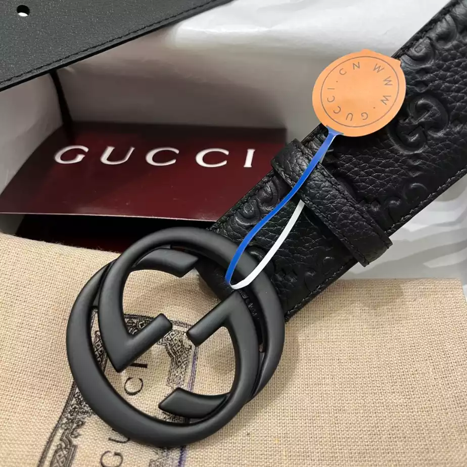 GUCCI BELT WITH INTERLOCKING G BUCKLE 4CM - B108