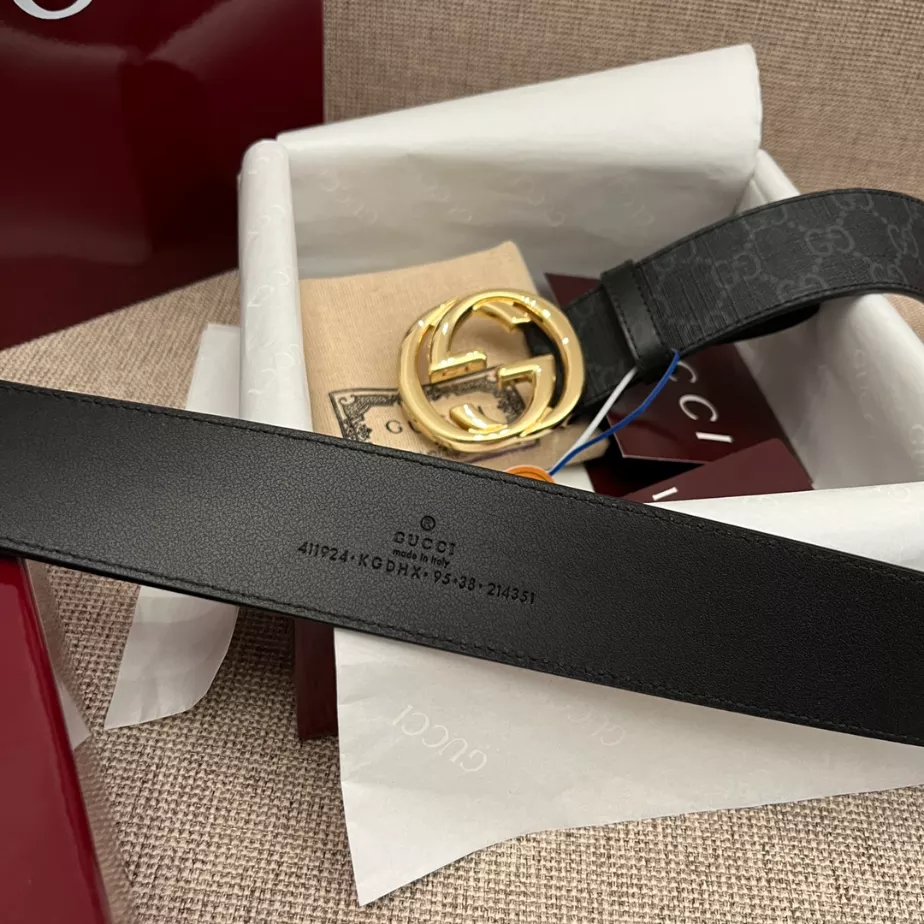 GUCCI BELT WITH INTERLOCKING G BUCKLE 4CM - B109